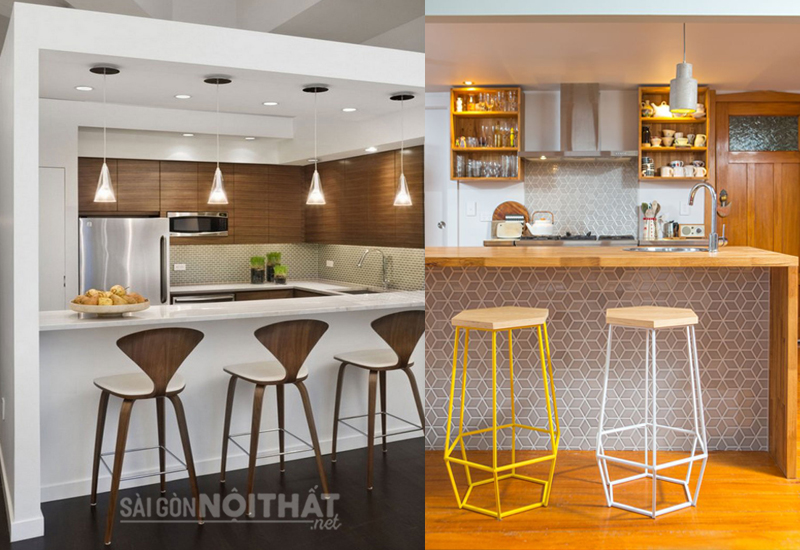 Thiết kế quầy bar mini trong căn bếp nh&agrave; bạn